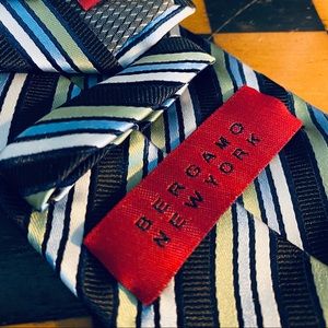 Bergamo New York Blue Stripe Mens Tie